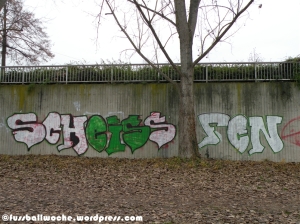 Grafitti "Scheiss FCN".