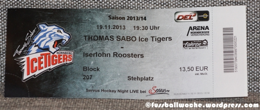 Endlich ansehnliche Tickets bei den Ice Tigers.